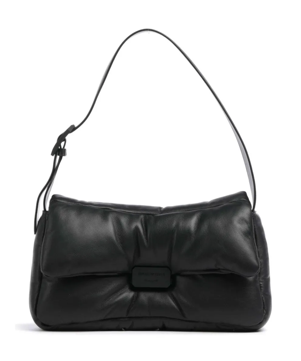 Cassandra Schultertasche Lammleder schwarz