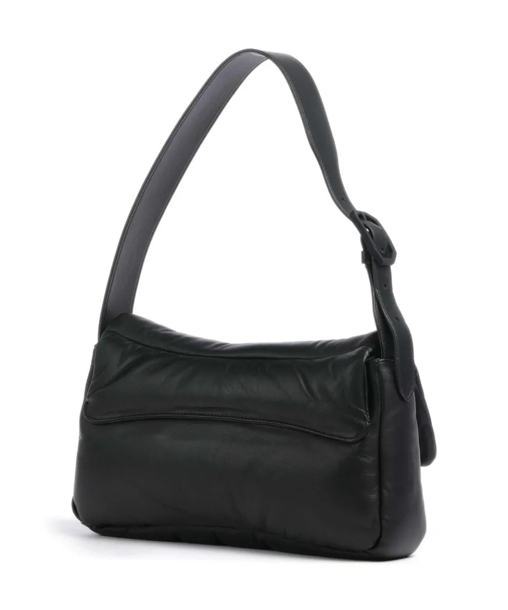 Cassandra Schultertasche Lammleder schwarz