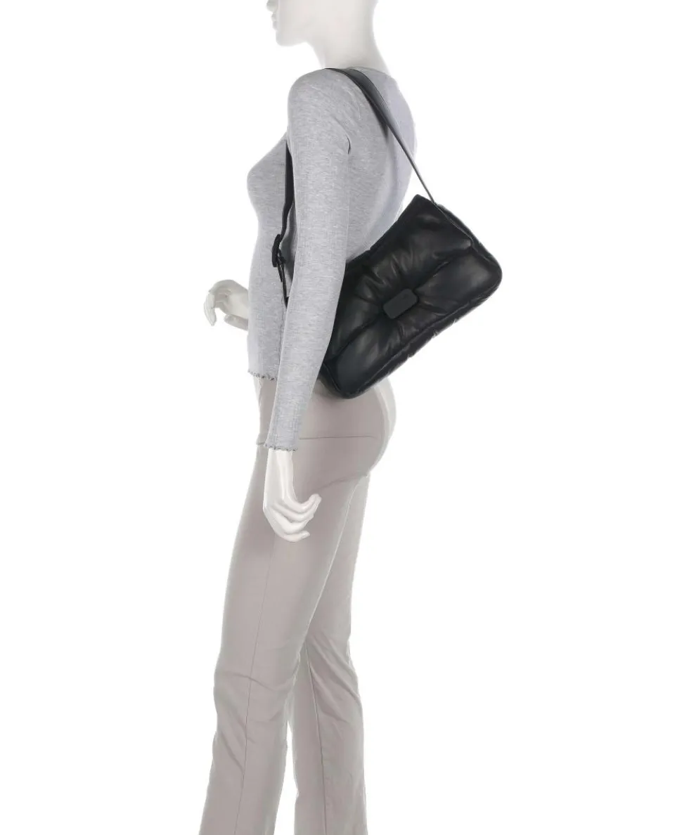 Cassandra Schultertasche Lammleder schwarz