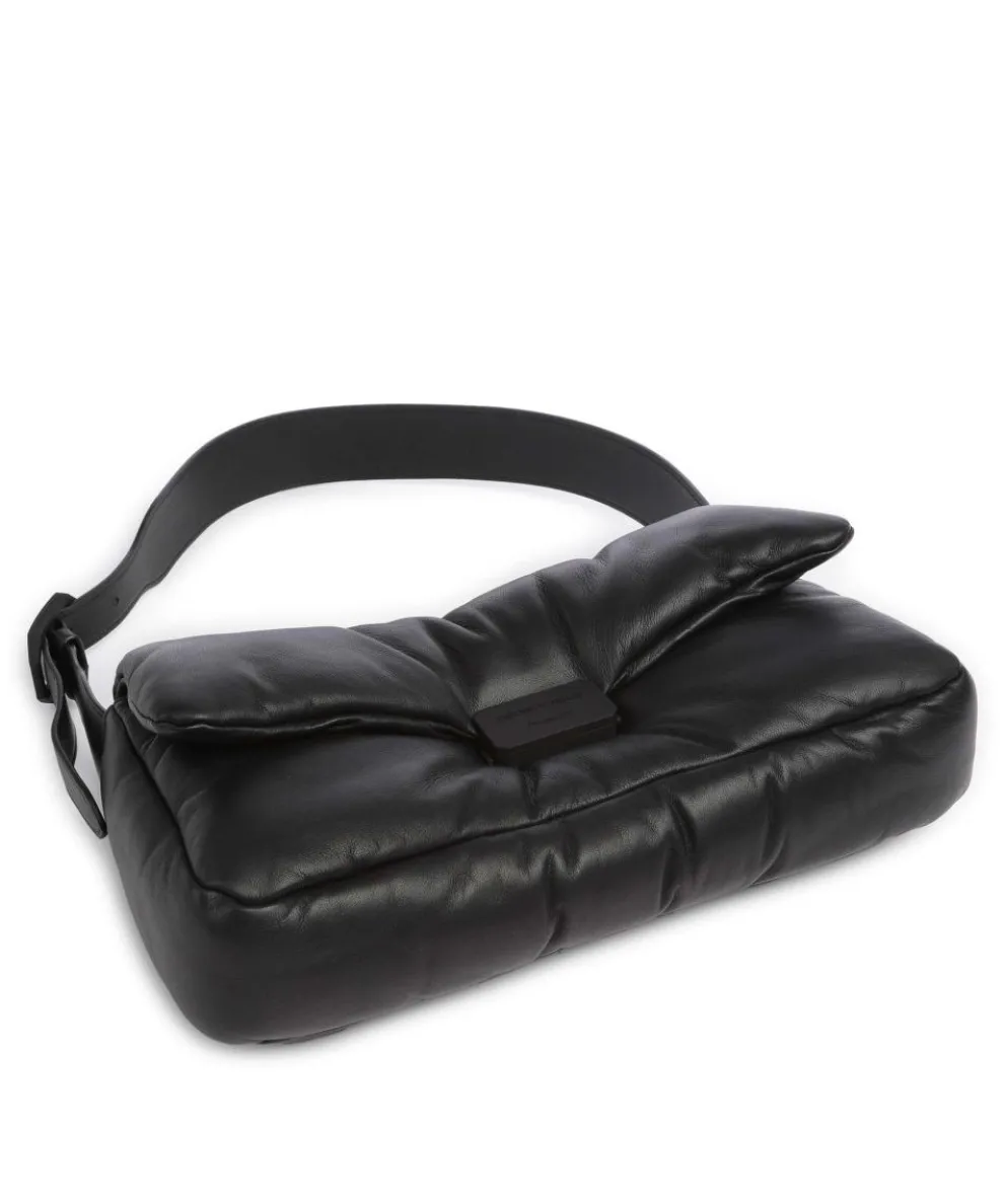 Cassandra Schultertasche Lammleder schwarz