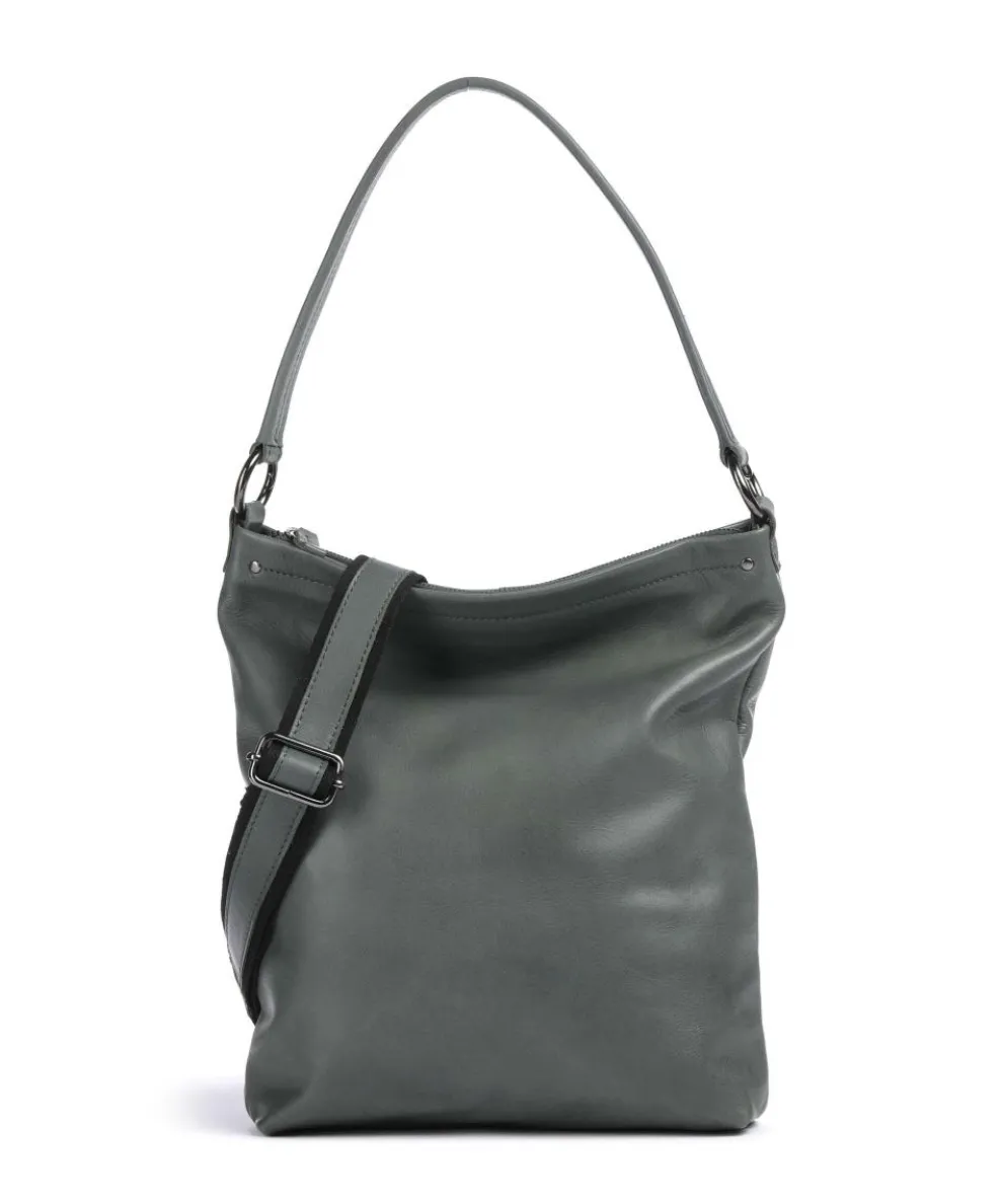 Caugio Beuteltasche fein genarbtes Rindsleder grün