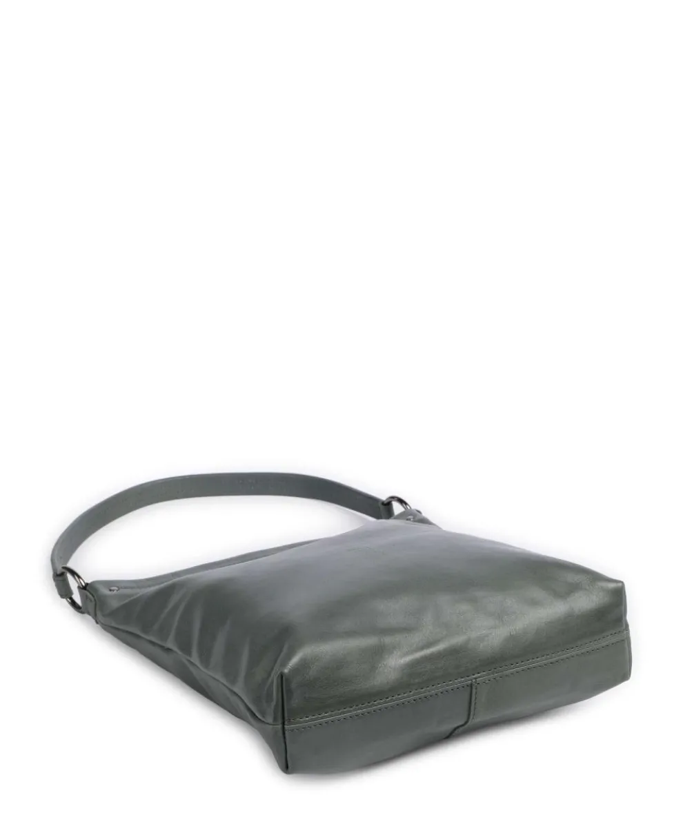 Caugio Beuteltasche fein genarbtes Rindsleder grün