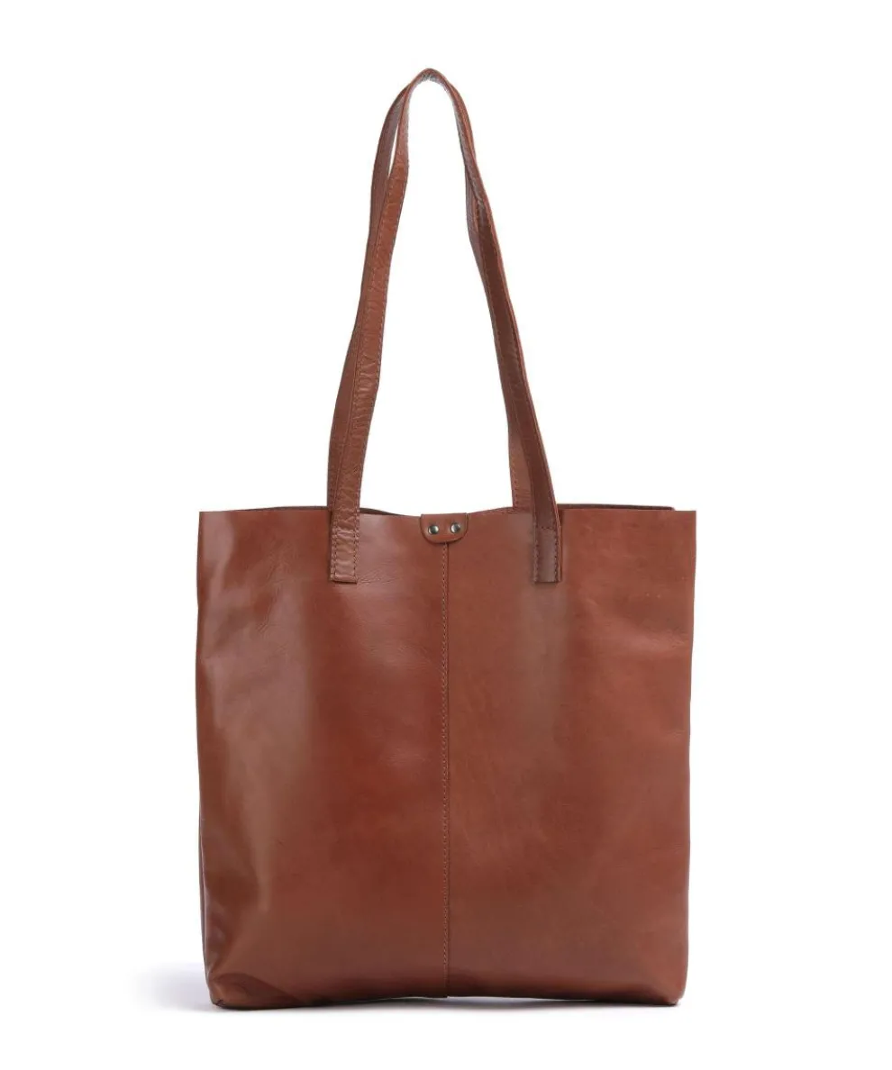 Caugio Shopper fein genarbtes Rindsleder cognac