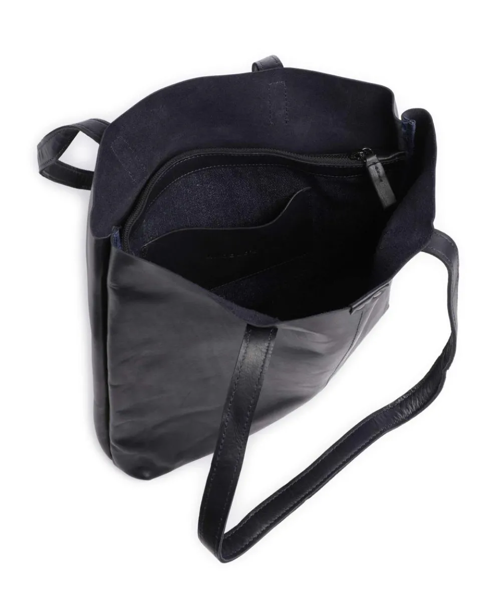 Caugio Shopper fein genarbtes Rindsleder dunkelblau