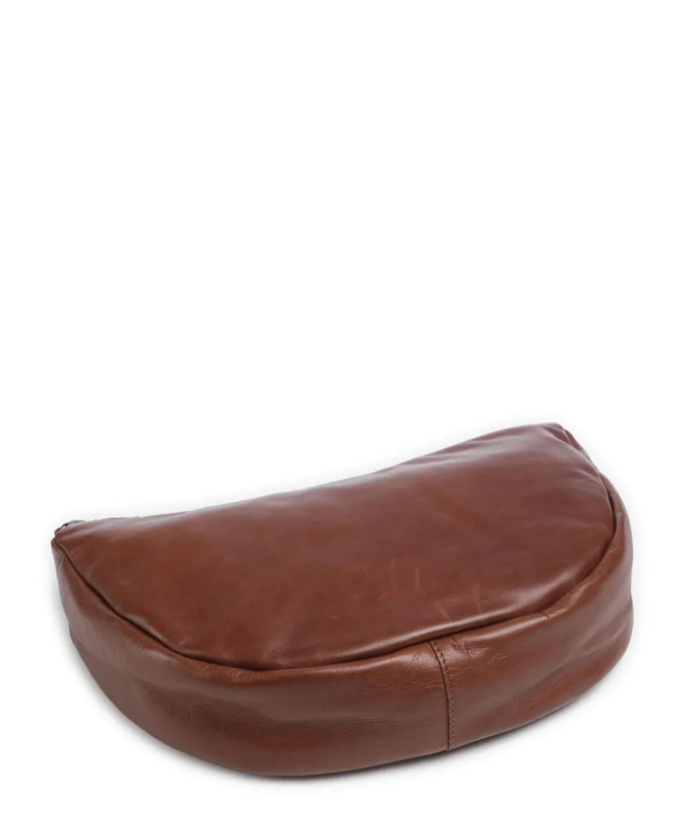 Caugio Umhängetasche fein genarbtes Rindsleder cognac