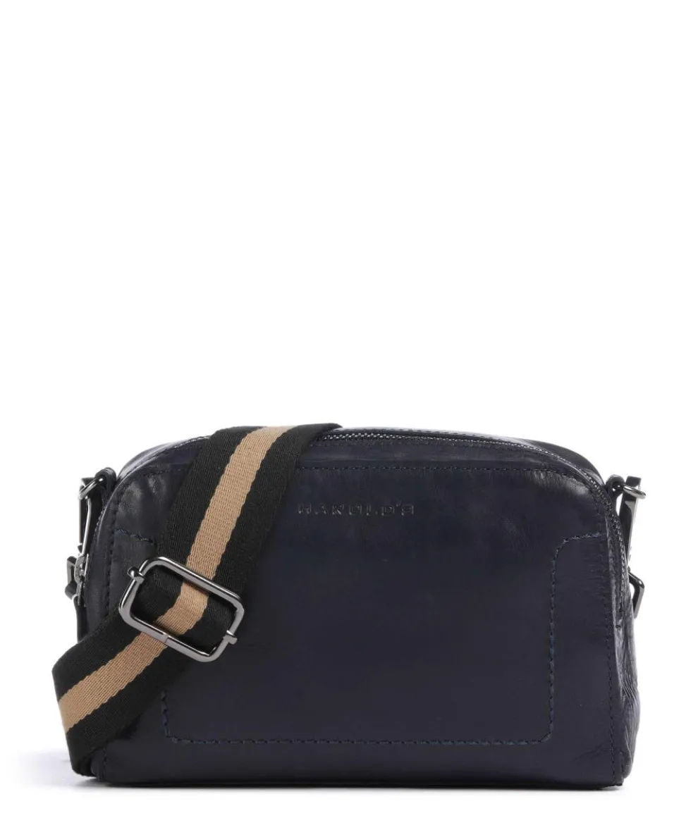 Caugio Umhängetasche weiches Rindsleder dunkelblau