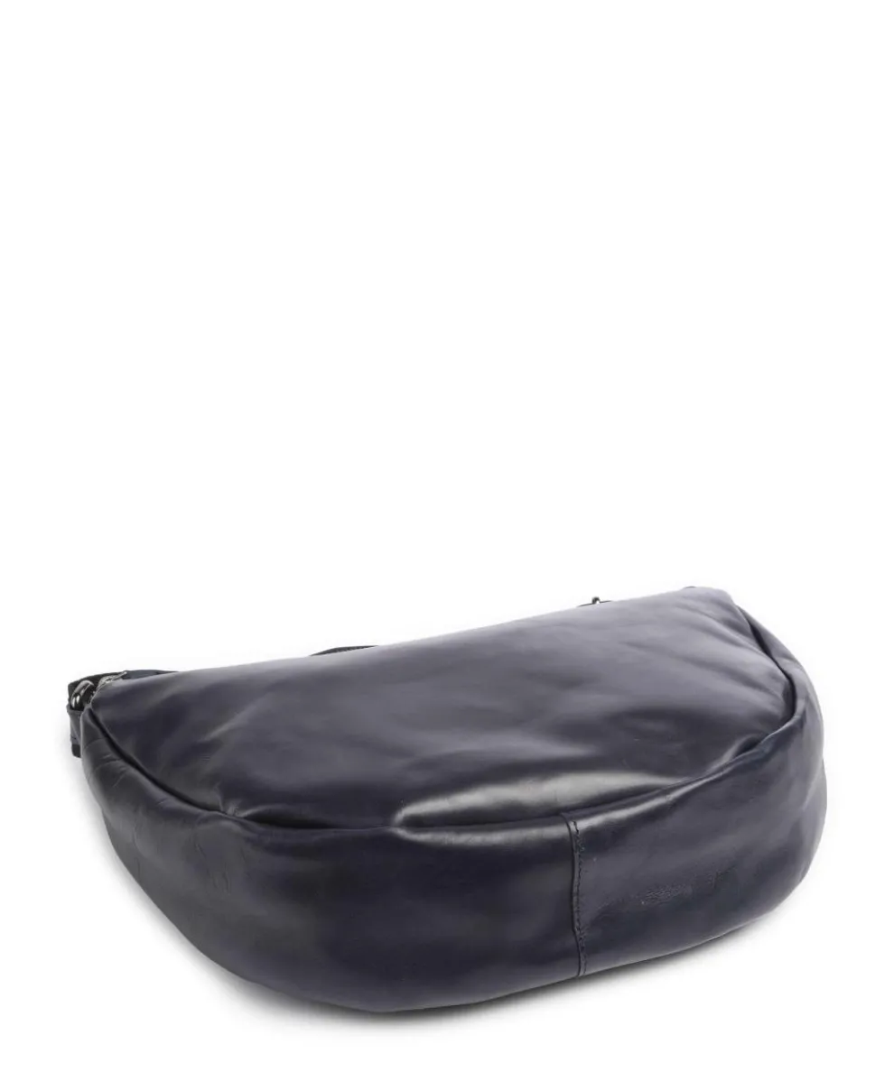 Caugio Umhängetasche fein genarbtes Rindsleder dunkelblau