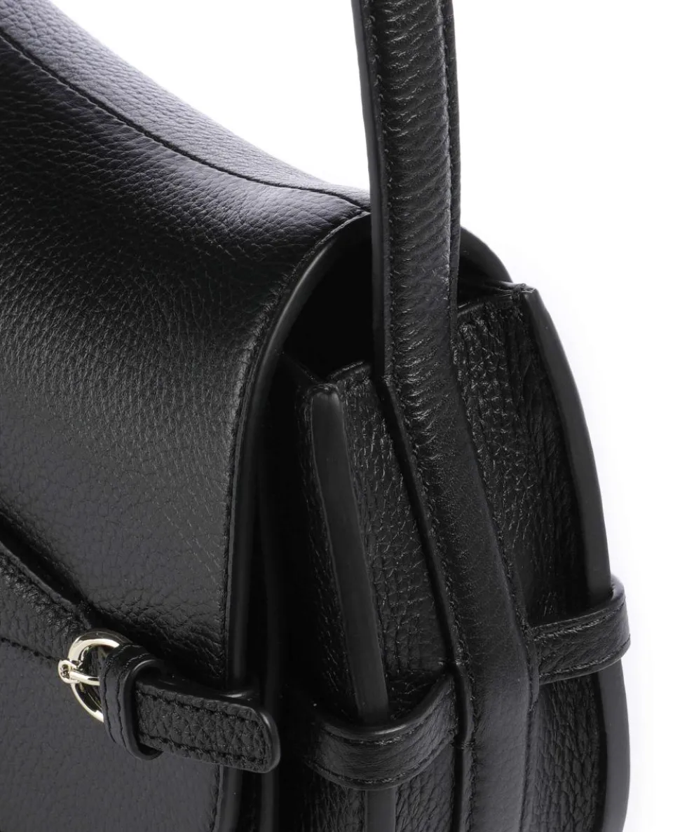 Cavallo S Umhängetasche genarbtes Rindsleder schwarz