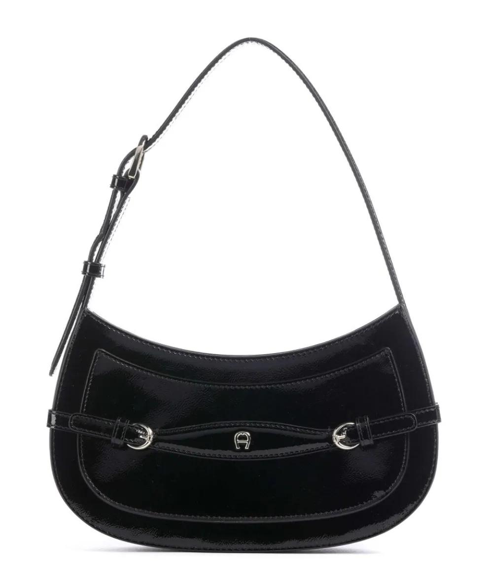 Cavallo XS Schultertasche Lackleder schwarz