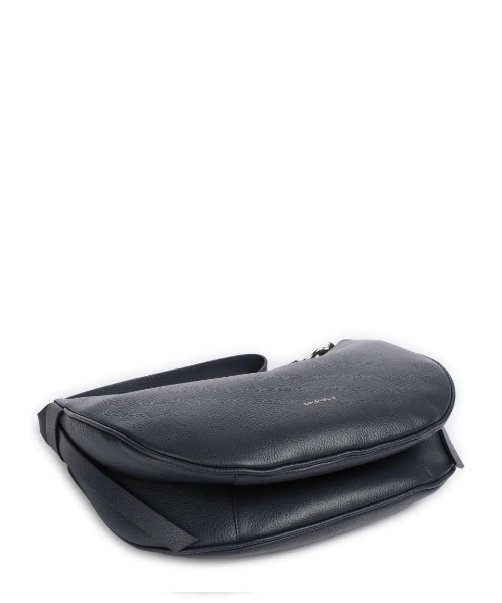 C-Easy Beuteltasche genarbtes Leder navy