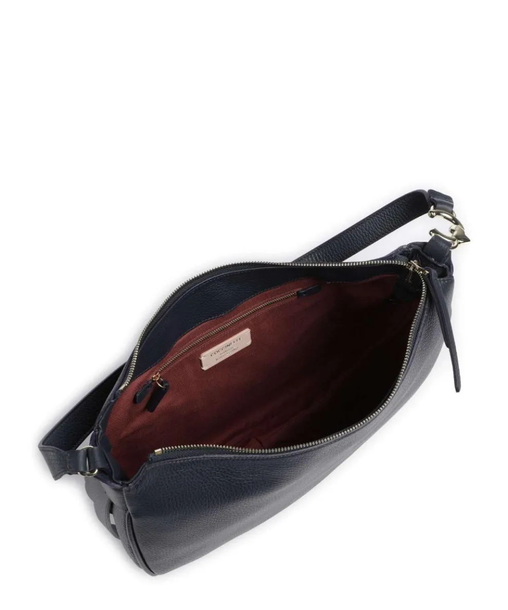 C-Easy Beuteltasche genarbtes Leder navy