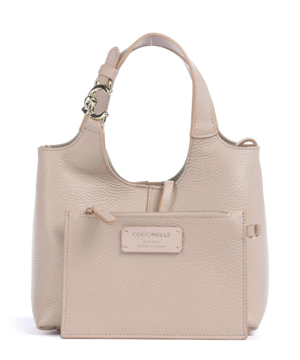 C-Easy Handtasche genarbtes Leder altrosa