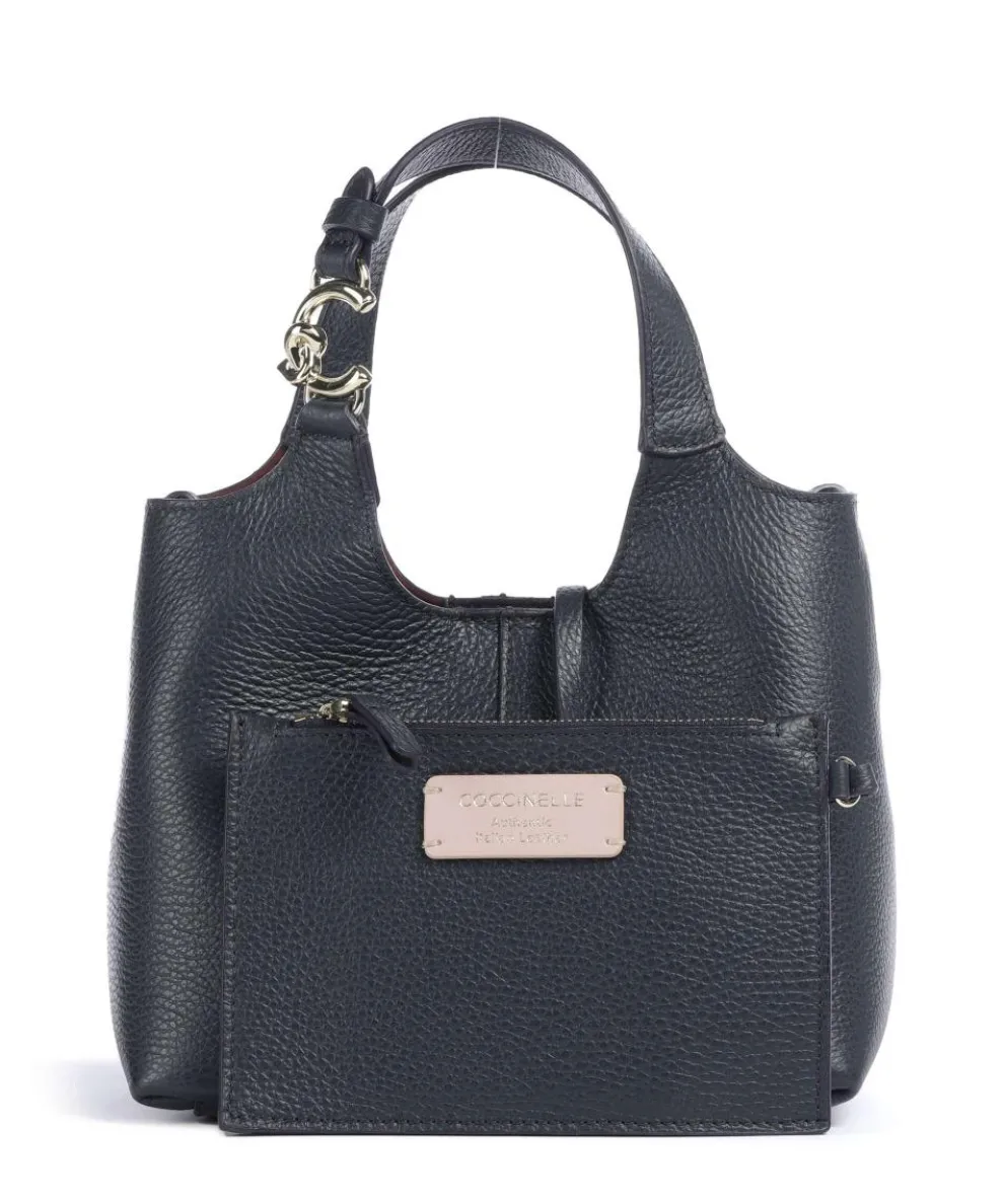 C-Easy Handtasche genarbtes Leder navy