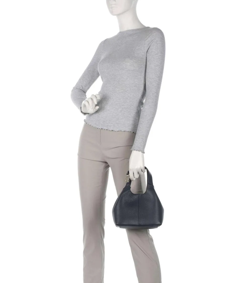 C-Easy Handtasche genarbtes Leder navy