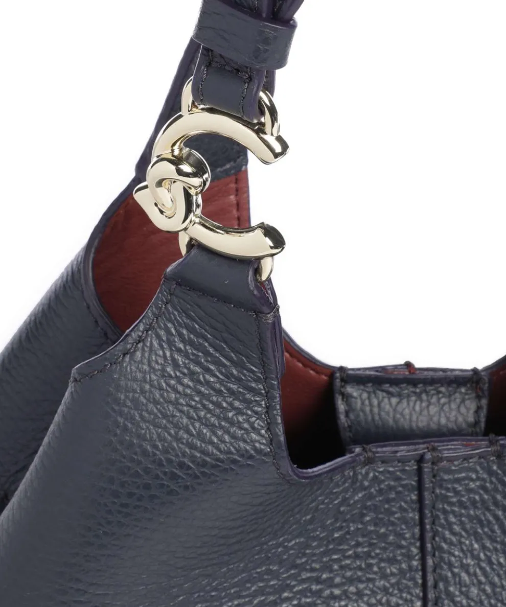 C-Easy Handtasche genarbtes Leder navy