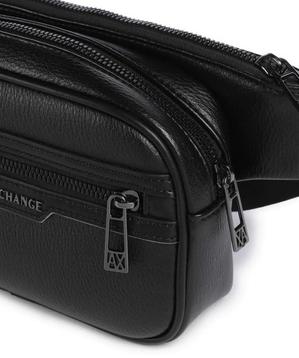 Cedric Gürteltasche Lederimitat schwarz