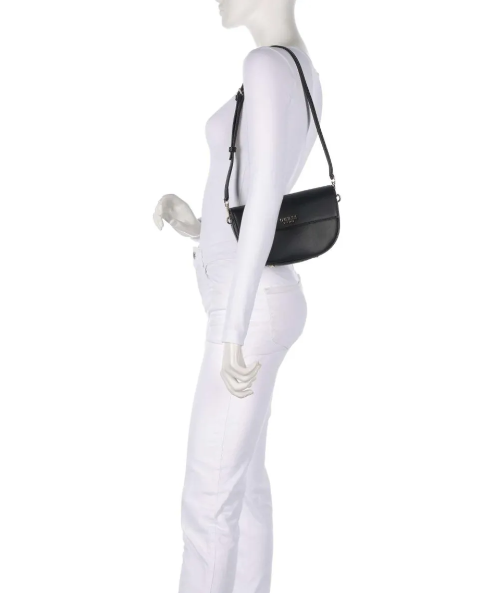 Cerelia Schultertasche Lederimitat schwarz