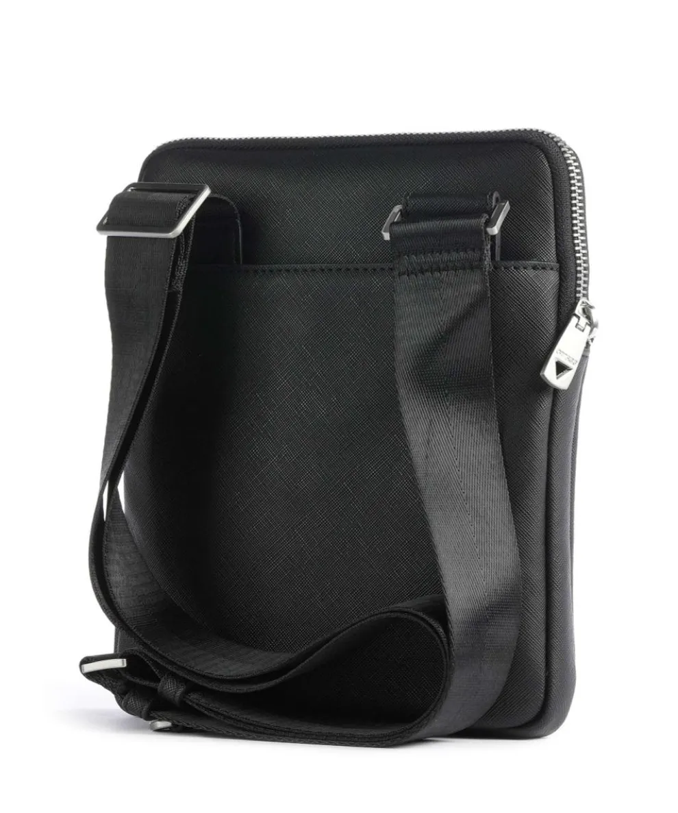 Certosa Eco Umhängetasche Lederimitat schwarz