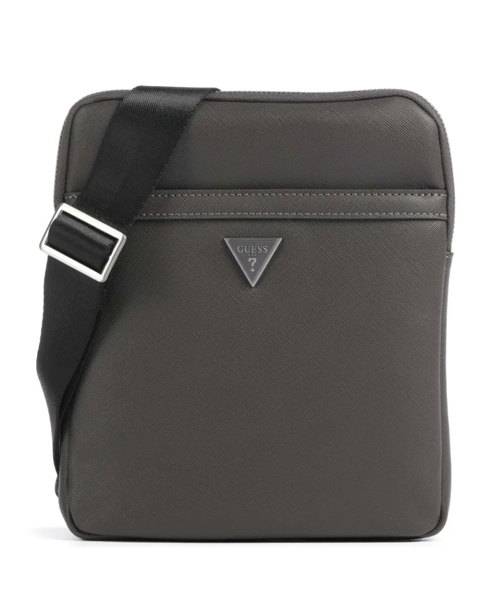 Certosa Eco Umhängetasche Lederimitat dunkelgrau