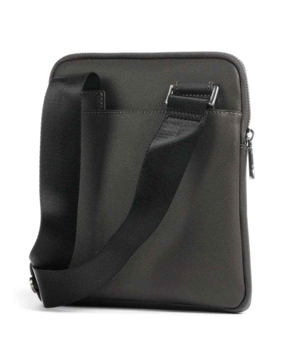 Certosa Eco Umhängetasche Lederimitat dunkelgrau