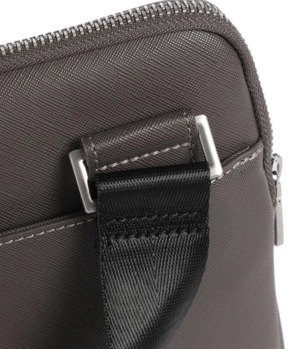 Certosa Eco Umhängetasche Lederimitat dunkelgrau