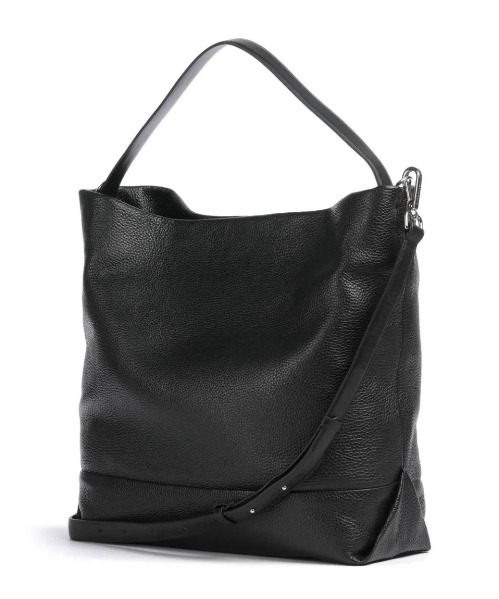 Cesano Beuteltasche genarbtes Rindsleder schwarz