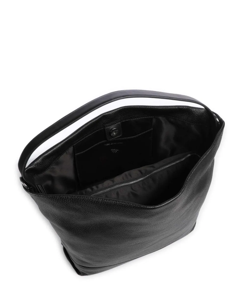 Cesano Beuteltasche genarbtes Rindsleder schwarz