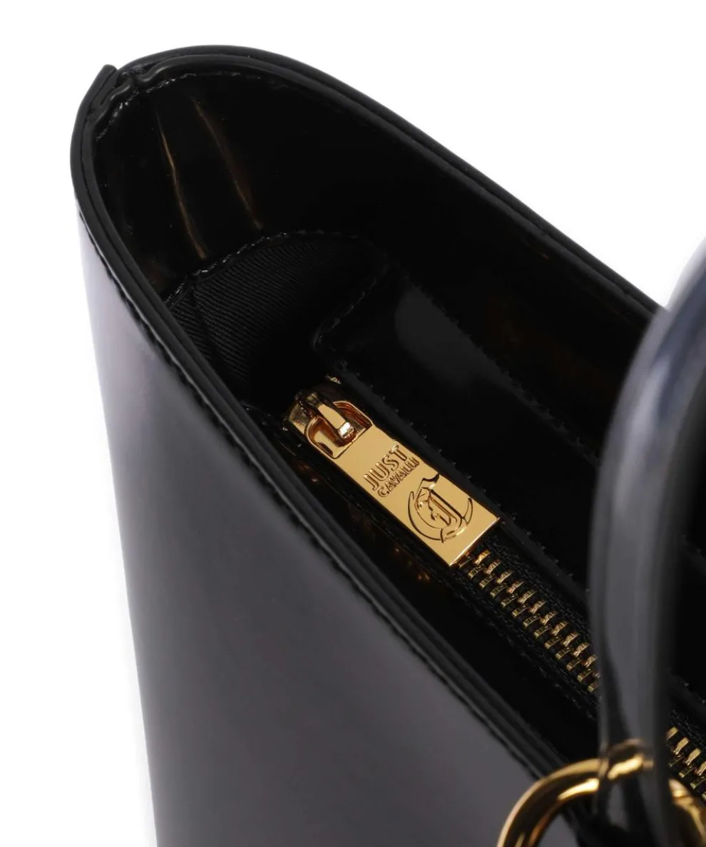 Chain Foulard Shopper Lederimitat schwarz