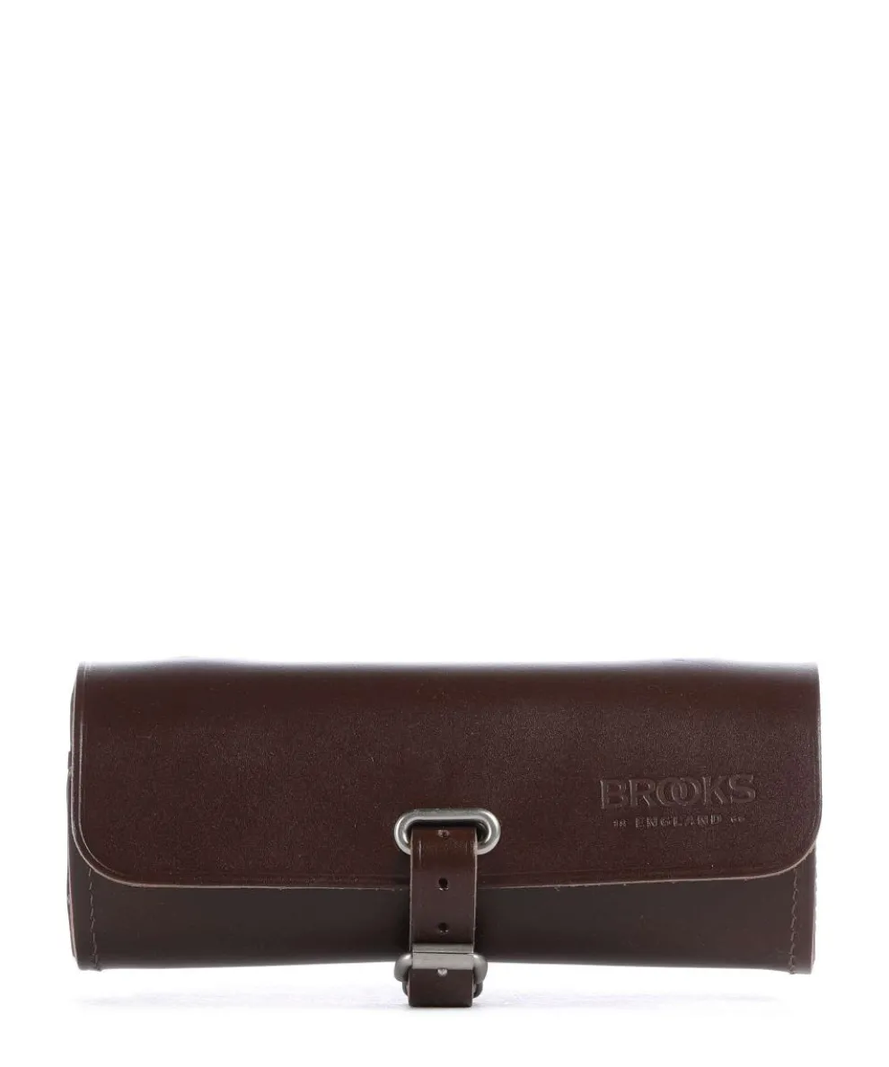 Challenge Small Satteltasche glattes Leder dunkelbraun