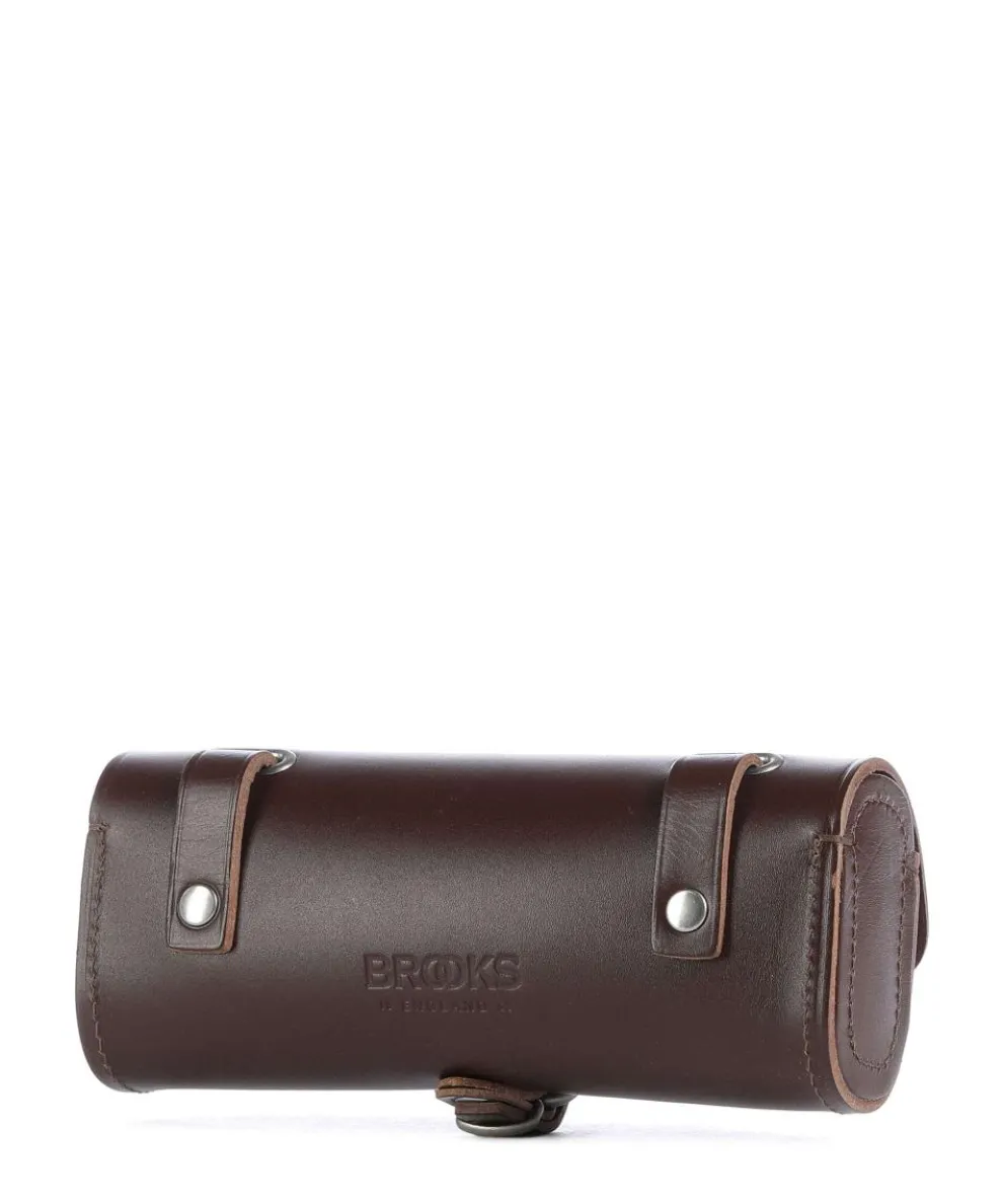 Challenge Small Satteltasche glattes Leder dunkelbraun