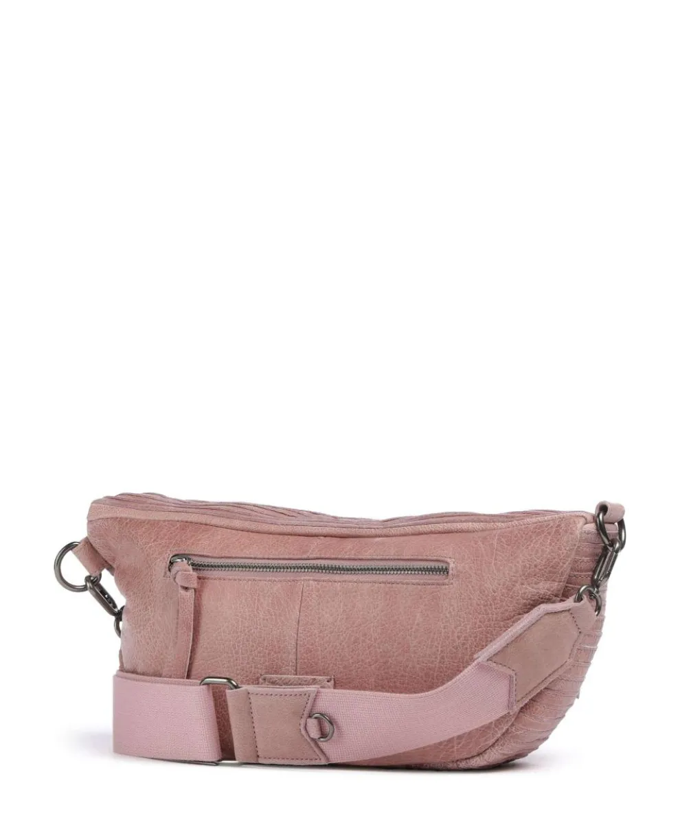 Check My Bag mini Umhängetasche genarbtes Leder rosa