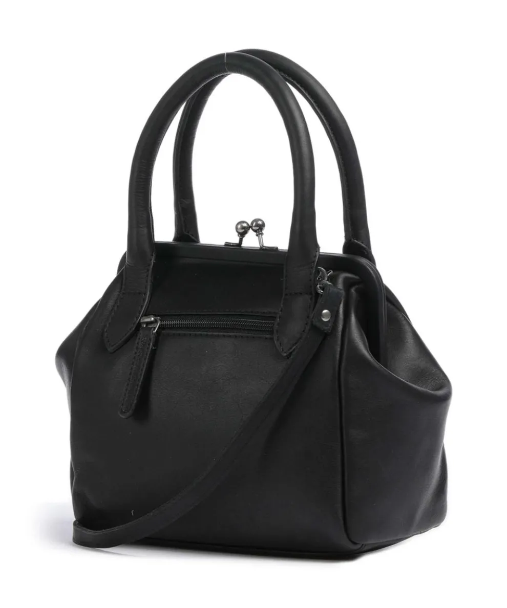 Chili Handtasche Pull-Up Rindsleder schwarz