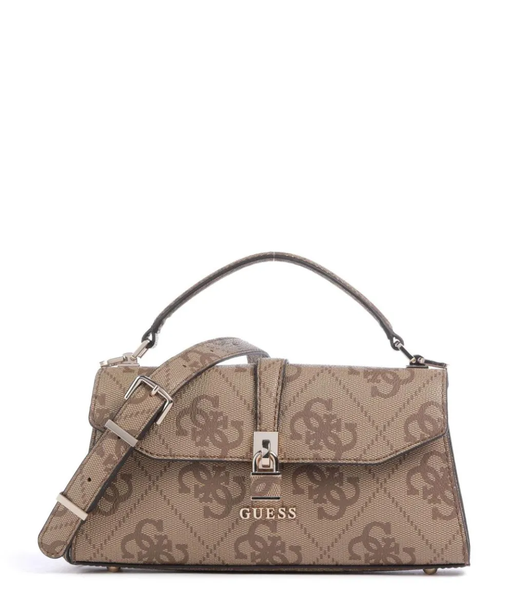 Queensland Big 4G Logo Handtasche Lederimitat hellbraun