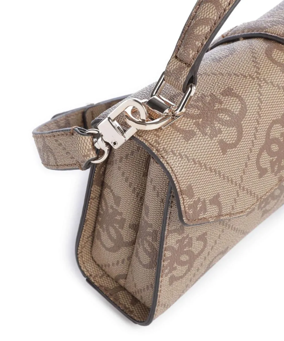 Queensland Big 4G Logo Handtasche Lederimitat hellbraun