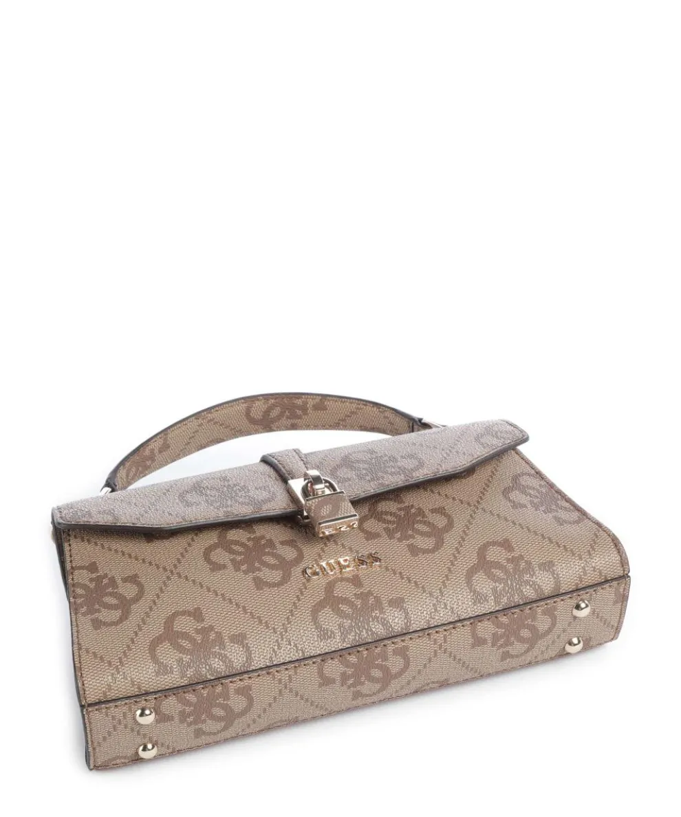 Queensland Big 4G Logo Handtasche Lederimitat hellbraun