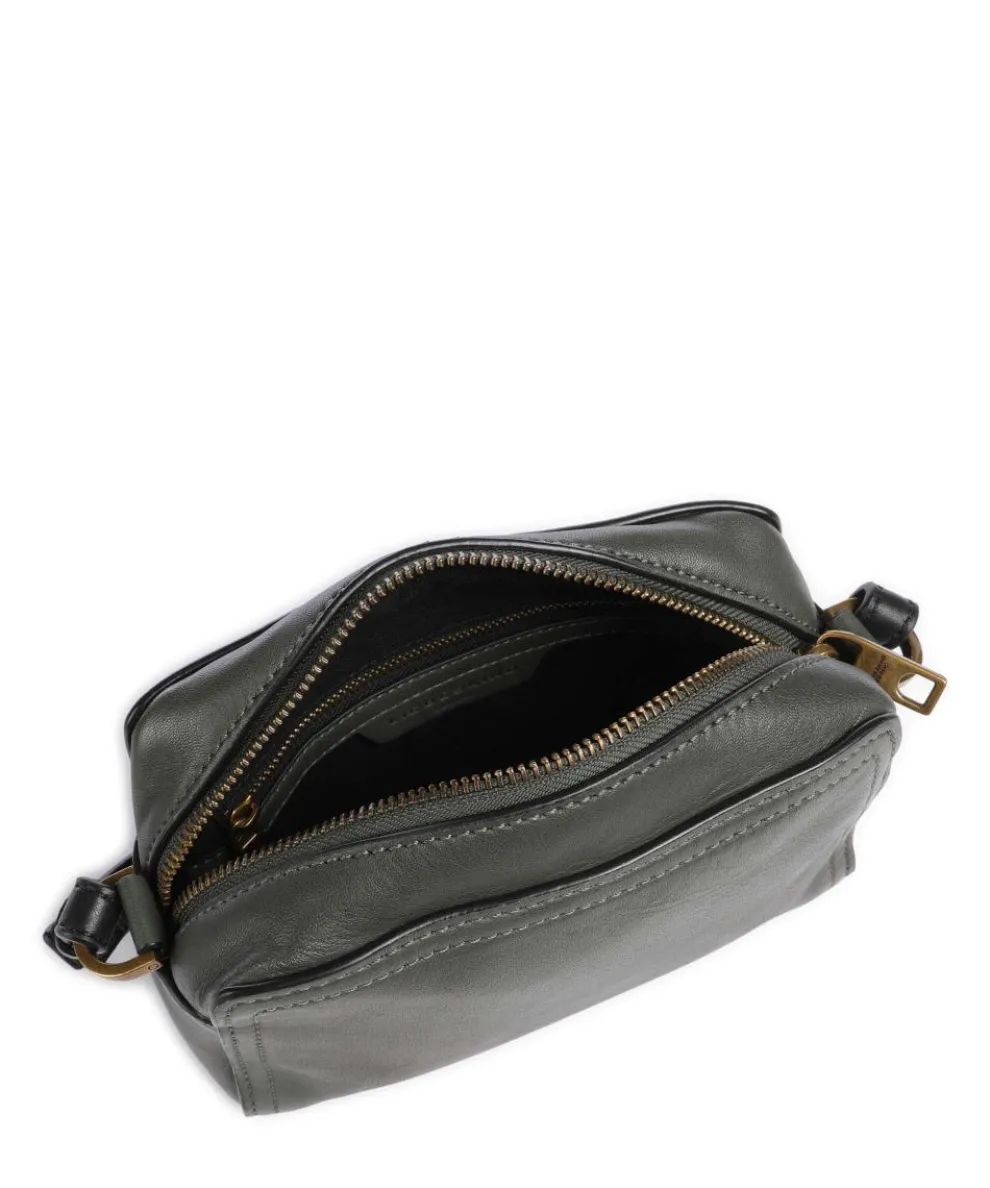 Chudy Sheep Natural S Umhängetasche Schafsleder dunkelgrün