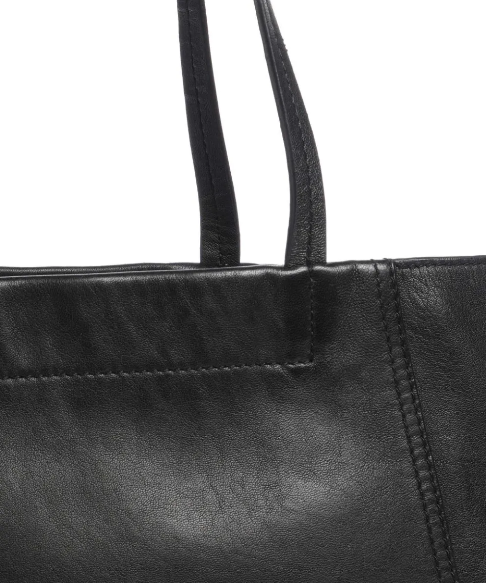 Chudy Sheep Natural L Shopper Schafsleder schwarz