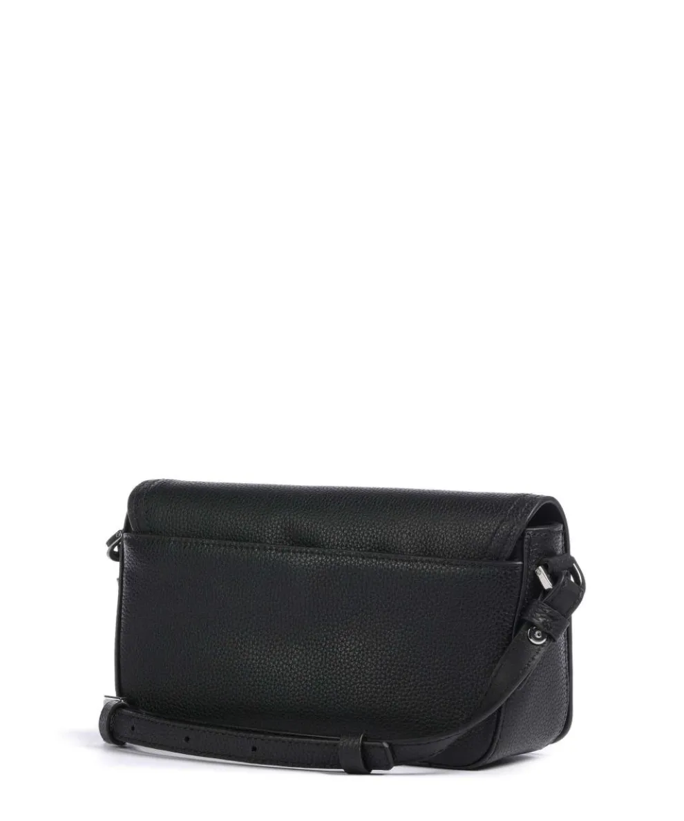 Chudy Small Pebble S Umhängetasche genarbtes Rindsleder schwarz
