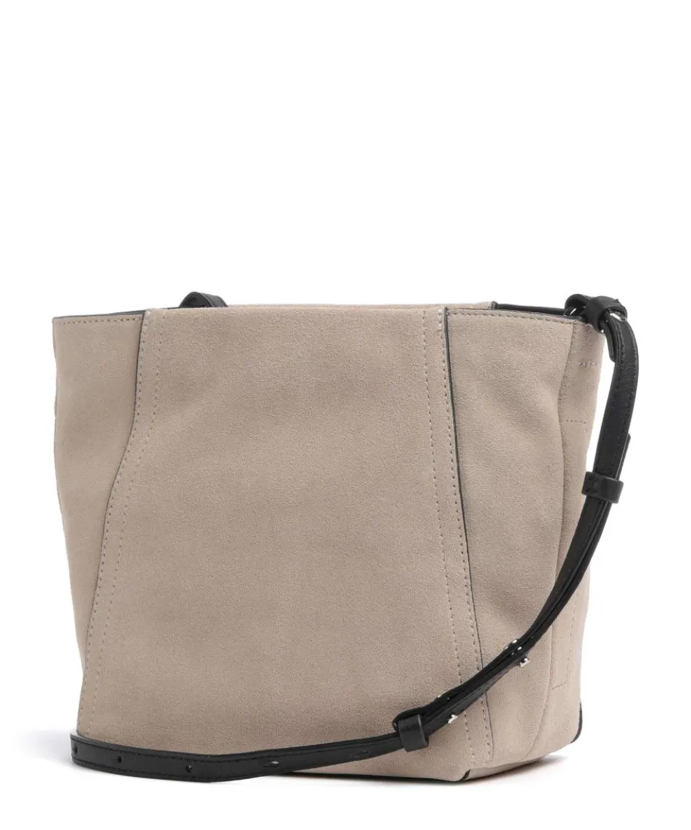 Chudy Suede S Umhängetasche aufgerautes Rindsleder beige