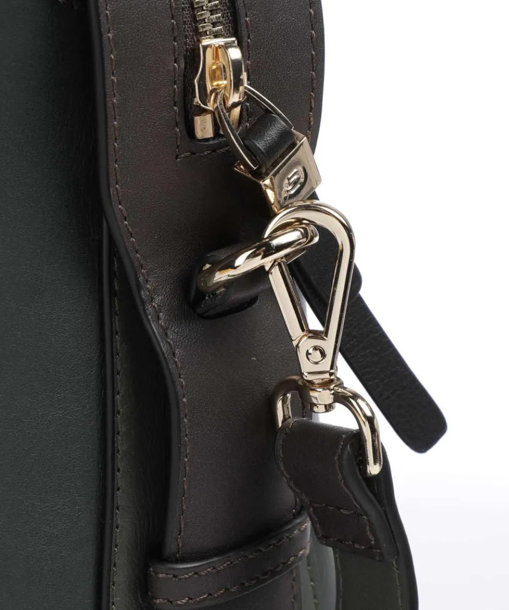 Circle Aktentasche 14″ genarbtes Leder dunkelgrün
