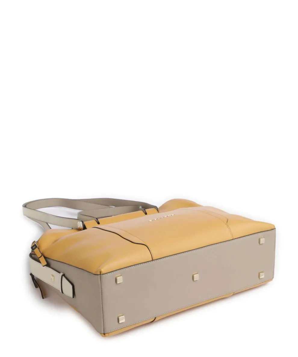 Circle Aktentasche 14″ fein genarbtes Rindsleder ocker