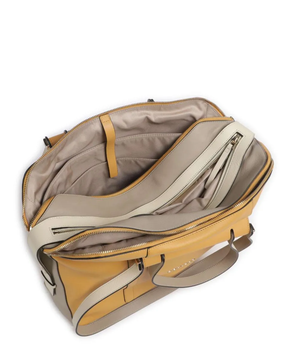 Circle Aktentasche 14″ fein genarbtes Rindsleder ocker