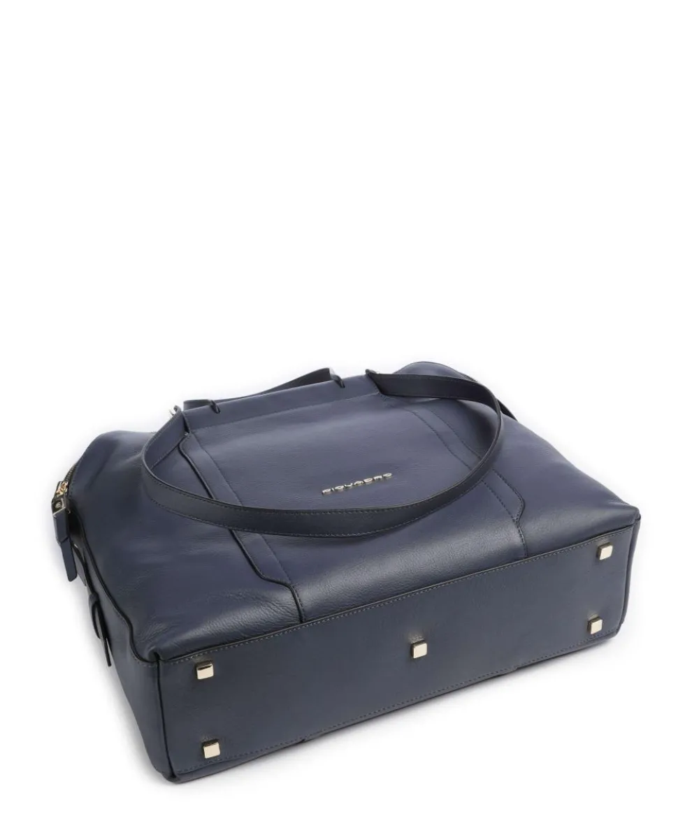 Circle Aktentasche 14″ fein genarbtes Rindsleder dunkelblau