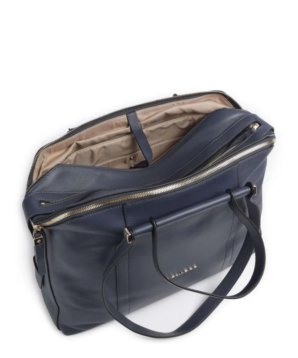 Circle Aktentasche 14″ fein genarbtes Rindsleder dunkelblau