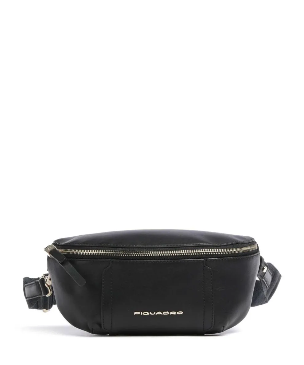 Circle Gürteltasche fein genarbtes Rindsleder schwarz