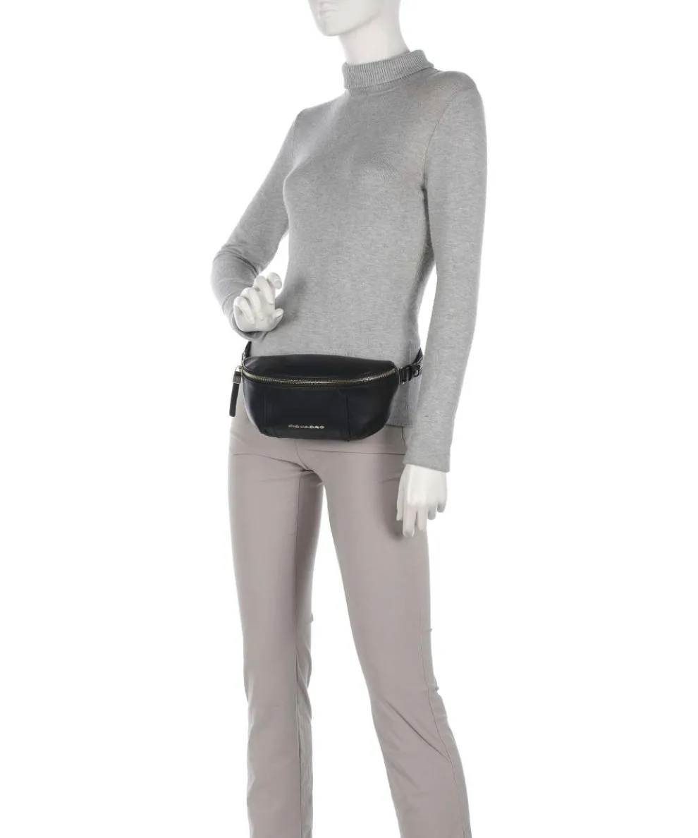 Circle Gürteltasche fein genarbtes Rindsleder schwarz