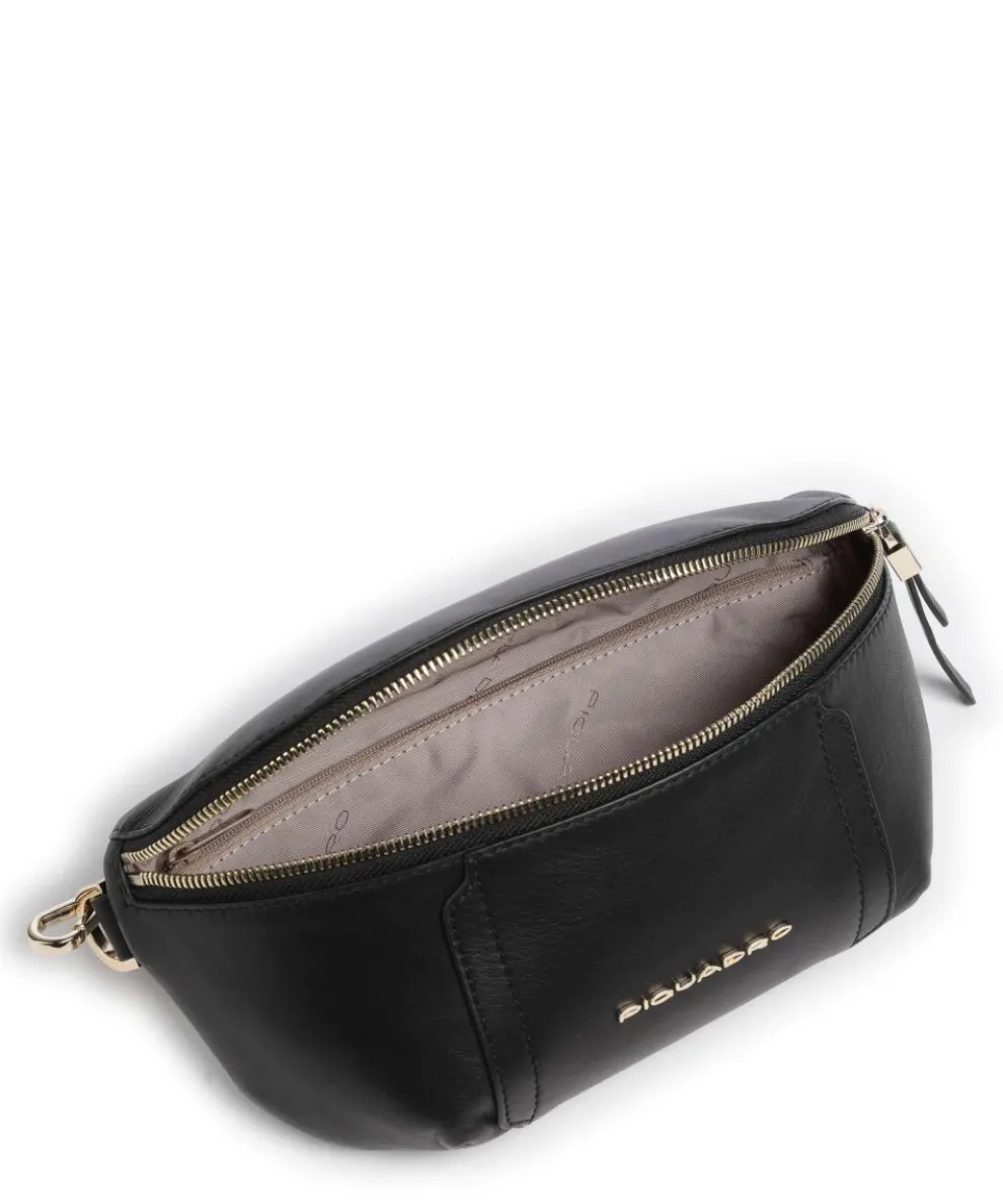 Circle Gürteltasche fein genarbtes Rindsleder schwarz