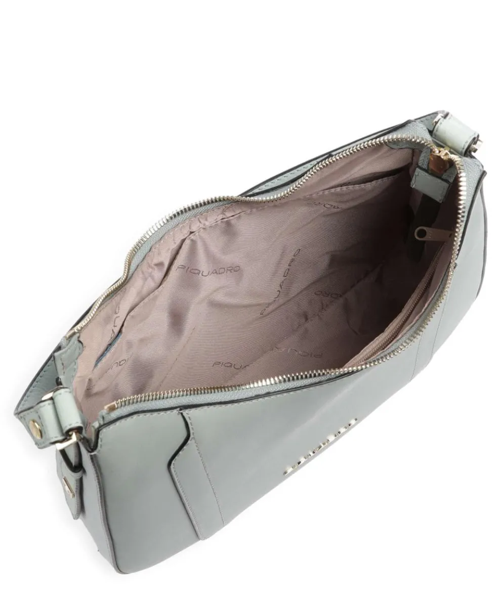 Circle Schultertasche fein genarbtes Rindsleder mintgrün