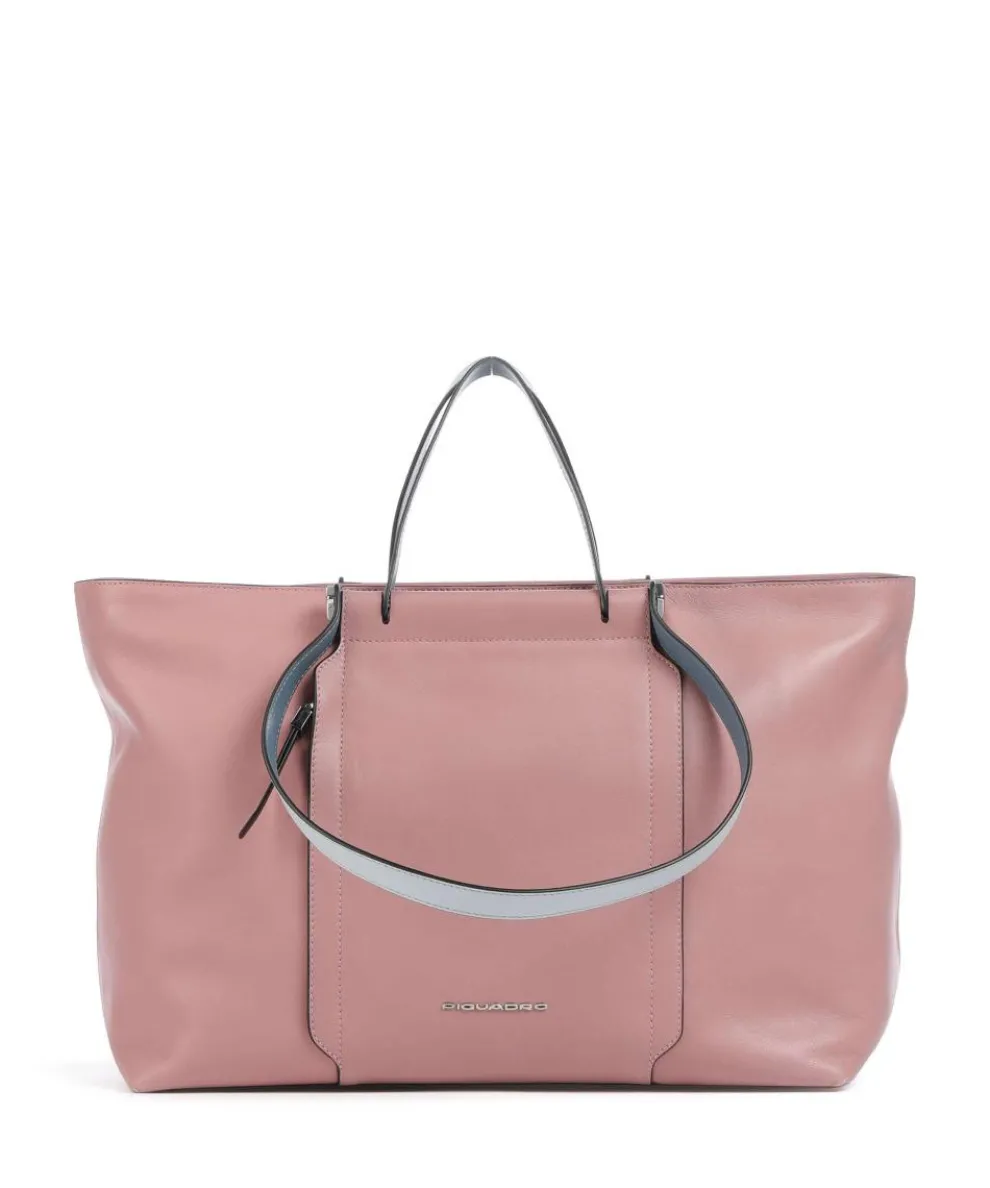 Circle Shopper 15″ fein genarbtes Rindsleder rosa