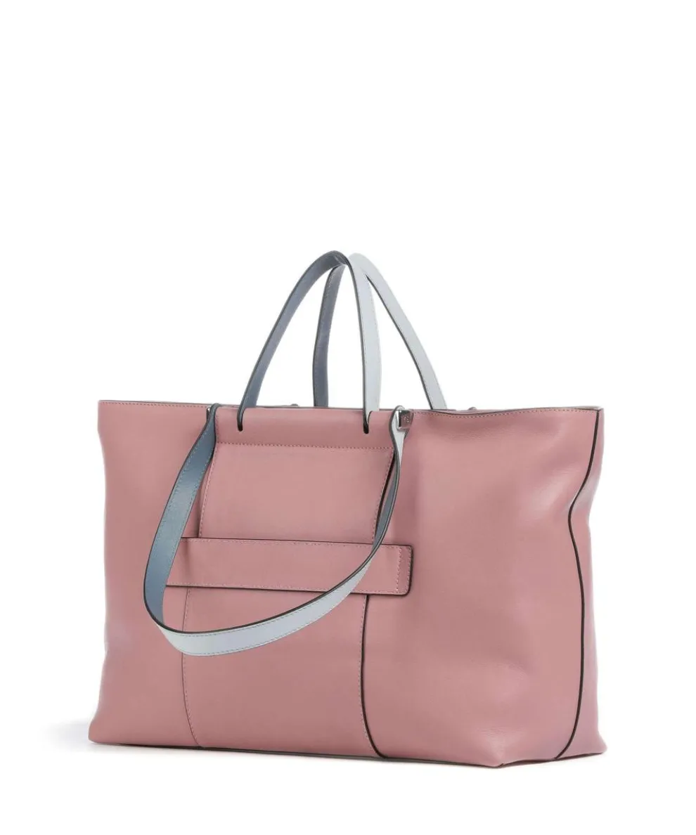 Circle Shopper 15″ fein genarbtes Rindsleder rosa